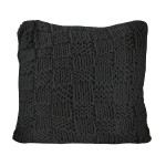 HiEnd Accents Chess Hand Knitted Euro Sham - Black