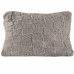 HiEnd Accents Chess Knit Dutch Euro Pillow - Taupe