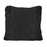 HiEnd Accents Chess Knit Euro Pillow - Black