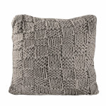 HiEnd Accents Chess Knit Euro Pillow - Taupe