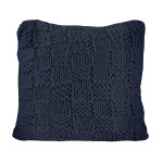 HiEnd Accents Chess Knit Euro Pillow - Navy