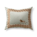 Ann Gish Striding Lion Pillow 