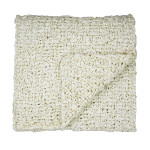 Ann Gish Ribbon Knit Throw - Cream
