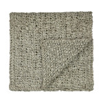 Ann Gish Ribbon Knit Throw - Pale Khaki