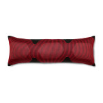 Ann Gish Lantern Pillow - Black/Red