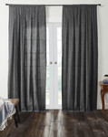Amity Home Harlow Curtain - Charcoal