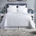 Orchids Lux Home Classic Duvet Cover - White