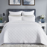 Orchids Lux Home Chloe Coverlet - White
