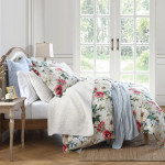 HiEnd Accents Peony Washed Linen Duvet Set - Blossom
