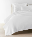 Peacock Alley Angie Stonewashed Matelassé Coverlet - White