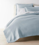 Peacock Alley Angie Stonewashed Matelassé Coverlet - Smokey Blue