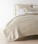Peacock Alley Angie Stonewashed Matelassé Coverlet - Dune