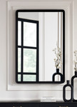 Orchids Lux Home Berkeley Wall Mirror - Black