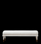 Orchids Lux Home Stanford End-Of-Day Bench - White