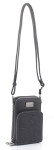 Liz Soto Gina Compact Cell Phone Cross Body with Wallet - Black