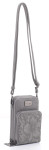 Liz Soto Gina Compact Cell Phone Cross Body with Wallet - Grey
