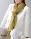 Lili Alessandra Athens Scarf - Gold Sheer Voile