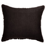 Amity Home Ranier Linen Square Pillow - Asphalt