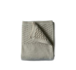 Evangeline Knit Scallop Throw - Oatmeal / Scallop