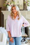 Crown Linen Cameron Shirt - Lilac