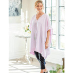 Crown Linen Sharon Kaftan Top - Lilac