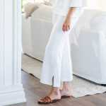 Crown Linen Comfy Corrina Pant - Winter White