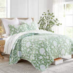 Levtex Home Evelyn Jacobean Floral Rayon Quilt Set