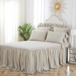 C&F Home Ruffled Bedspread - Natural
