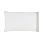 Orchids Lux Home Olivia Pillow Case (set of 2) - White/Dune
