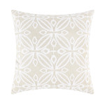 Levtex Home Aliza White Embroidered Medallion  Pillow - 18x18