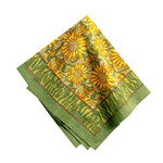 Couleur Nature Sunflower Napkins Yellow & Green, Set of 6
