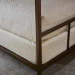 Ann Gish Basketweave Quilted Box Spring Cover - Ivory
