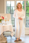 Crown Linen Rachel Shirt Dress - White