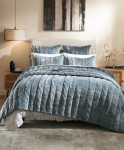 Orchids Lux Home Gatsby Quilt - Nocturne