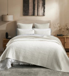 Orchids Lux Home Maze Coverlet - White