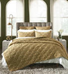 Orchids Lux Home Mirabelle Quilt - Caramel