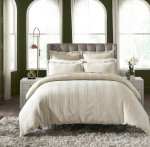 Orchids Lux Home Savoy Duvet Cover - Oatmeal Melange