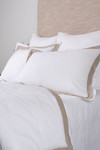 Amity Home Orfeo Linen Comforter Set - White/Natural