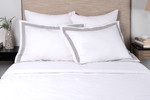 Amity Home Orfeo Linen Comforter Set - White/Grey