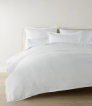 Peacock Alley European Washed Linen Duvet Cover - White