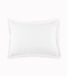 Peacock Alley European Washed Linen Pillow Sham - White