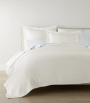 Peacock Alley Mia Stonewashed Matelassé Coverlet - Pearl