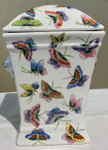 Round Butterfly Porcelain Vase/Jar