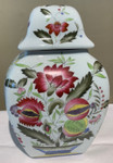 Flower and Leaf Porcelain Vase/Jar