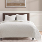 Indigo Hill Cotton Comfort Quilt Set - White