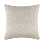 Levtex Home Cross Stitch Square Pillow - Taupe