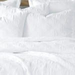 Levtex Home Washed Linen Quilted Pillow Sham Set - White