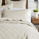 Levtex Home Washed Linen Quilted Pillow Sham Set - Natural