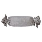 Amity Home Giselle Large Round Bolster Pillow - Ash Grey