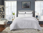 Orchids Lux Home Bailey Quilt - White